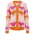 ZWILLINGSHERZ Strickjacke "Neon Herzen" - Beige