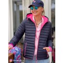 ZWILLINGSHERZ Steppjacke - Blau/Pink S