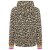 ZWILLINGSHERZ Hoodie "Leo Allover Neon Kante" - Beige/Türkis