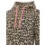 ZWILLINGSHERZ Hoodie "Leo Allover Neon Kante" - Beige/Türkis