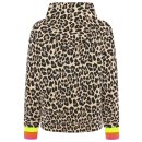 ZWILLINGSHERZ Hoodie "Leo Allover Neon Kante" - Beige/Gelb