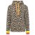 ZWILLINGSHERZ Hoodie "Leo Allover Neon Kante" - Beige/Gelb
