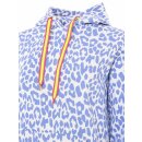 ZWILLINGSHERZ Hoodie "Leo Allover Neon Kante" - Blau