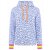 ZWILLINGSHERZ Hoodie "Leo Allover Neon Kante" - Blau