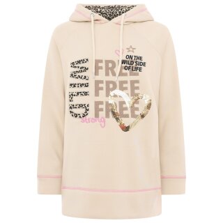 ZWILLINGSHERZ Oversized Hoodie "Wild Strong Free"