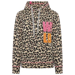 ZWILLINGSHERZ Hoodie "Leo Allover Neon Stickerei"