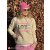 ZWILLINGSHERZ Hoodie "Paillette Love is all you need" - Beige XXL