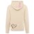 ZWILLINGSHERZ Hoodie "Paillette Love is all you need" - Beige XXL