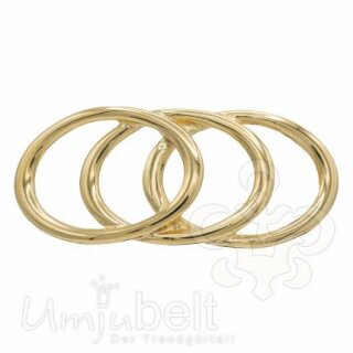 Gürtelschnalle OVAL RINGS gold