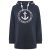 ZWILLINGSHERZ Oversized Hoodie "Strandglück Paillette" - Dunkelblau
