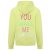 ZWILLINGSHERZ Hoodie "Smile Shine" - Lime