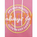 ZWILLINGSHERZ Hoodie "Always be happy" - Pink XXL