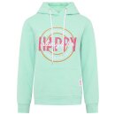 ZWILLINGSHERZ Hoodie "Always be happy" - Mint
