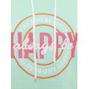 ZWILLINGSHERZ Hoodie "Always be happy" - Mint XL