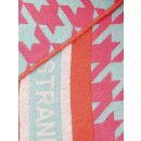 ZWILLINGSHERZ Dreieckstuch "Strandpink10" mit Baumwolle - Türkis/Pink/Orange