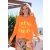 MISS GOODLIFE - V-Neck Sweatpullover Crème de la Créme - Neonorange/Neongelb M / 38