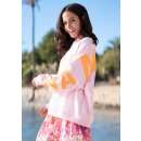 MISS GOODLIFE - Roundneck Double Namasté Sweatpullover - rose/neonorange/neonpink L / 40