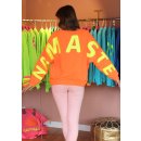 MISS GOODLIFE - Roundneck Double Namasté Glitter - Neonorange