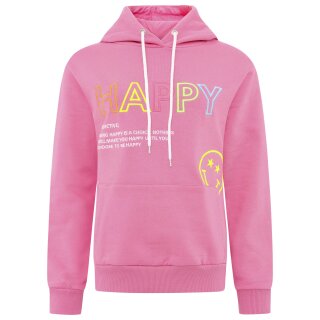 ZWILLINGSHERZ Hoodie "Happy Smiley" - Pink L