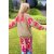 MISS GOODLIFE - Roundneck Double NAMASTÉ Strass - Sand/Neonpink