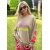 MISS GOODLIFE - Roundneck Double NAMASTÉ Strass - Sand/Neonpink XS / 34