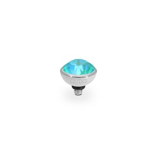 QUDO Ringaufsatz BOTTONE 10 mm silber LAGUNA DELITE