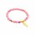 biba Armband Naturstein Fisch gold - Pink