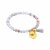 biba Armband Crystal mit goldfarbenem Anhänger u. Quaste - Grau