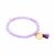 biba Armband Crystal mit goldfarbenem Anhänger u. Quaste - Flieder