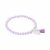 biba Armband Crystal mit silberfarbenem Anhänger u. Quaste - Flieder