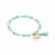 biba Armband Crystal mit goldfarbenem Anhänger u. Quaste - Mint