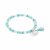 biba Armband Crystal mit silberfarbenem Anhänger u. Quaste - Mint