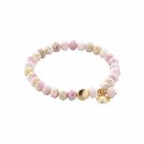 biba Armband Crystal mit goldfarbenem Anhänger - Rosa