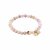 biba Armband Crystal mit goldfarbenem Anhänger - Rosa