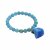 biba Armband Naturstein mit Quaste - Türkis