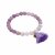 biba Armband Naturstein mit Quaste - Lila