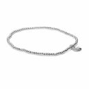 biba Armband Metall silber Perlen 2 mm
