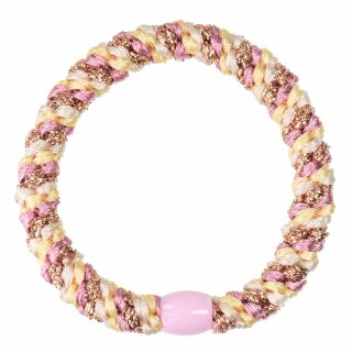 KKNEKKI Haargummi - Mix Oldpink Yellow Glitter