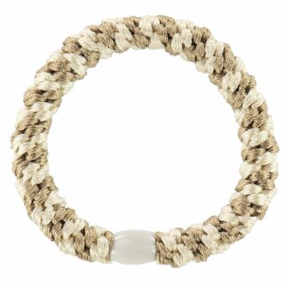 KKNEKKI Haargummi - Beige Ivory Stripe