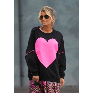 MISS GOODLIFE - Roundneck Big Heart - black M / 38