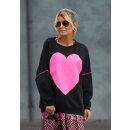 MISS GOODLIFE - Roundneck Big Heart - black M / 38