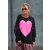 MISS GOODLIFE - Roundneck Big Heart - black M / 38