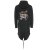 ZWILLINGSHERZ Hoodiemantel "Wild Strong Free" - Schwarz S
