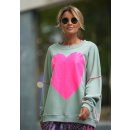 MISS GOODLIFE - Roundneck Big Heart - Almond XL / 44