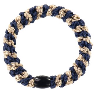 KKNEKKI Haargummi - Navy Beige Glitter