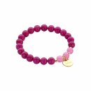 biba Armband Naturstein - Himbeere