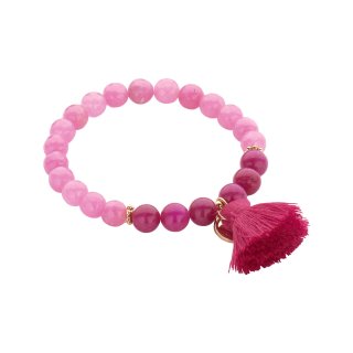 biba Armband Naturstein - Pink