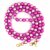 Handykette Perlen 14 mm mit Befestigungsteil - Rose/Fuchsia