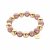 biba Armband aus magisch schimmernden Perlen 12 mm - Altrosé/Gold
