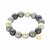 biba Armband aus magisch schimmernden Perlen 14 mm - Mix Grau